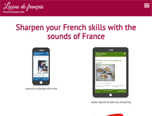 Tablet Screenshot of frenchclasses.com